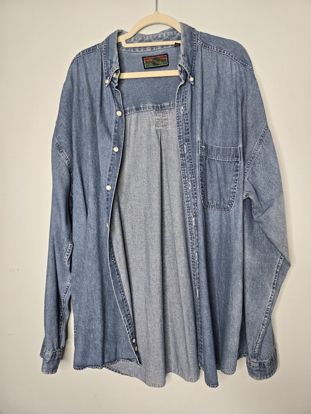 Structure Vintage Light Blue Jean Jacket XL